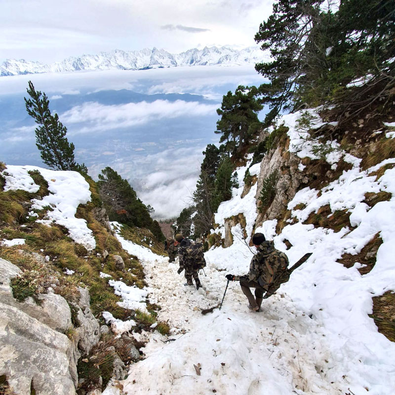 Hunters in the Chartreuse Valley