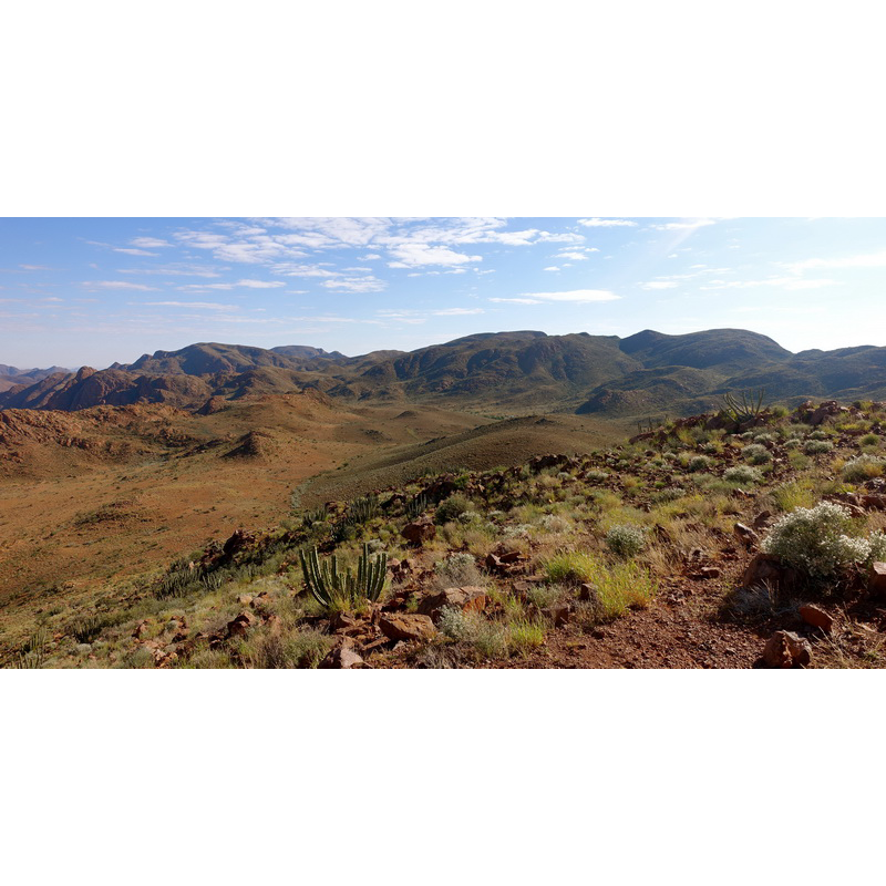 Paysages sur la zone de chasse au sud-ouest de la Namibie